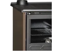 PLAMEN PLAMEN Sporák na tuhá paliva s teplovodním výměníkem TERMO GLAS - L hnědý (2)