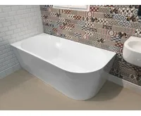 AQUALINE TIBERA L rohová stojící vana, 170x80cm, bílá (5)