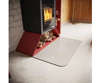 HS Flamingo Sklo pod kamna - Oblouk 1100x600 mm / 2xR100 / 6 mm