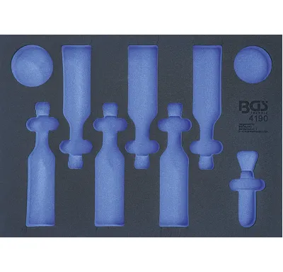 BGS Vložka do dílenského vozíku 3/3, prázdný, pro pivo, chipsy, oříšky a otvírák na láhve