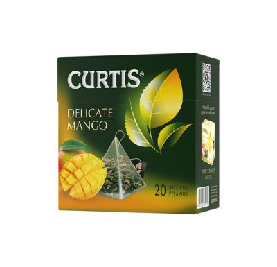 Curtis zelený čaj Delicate Mango pyramidové sáčky 20 x 1.7 g