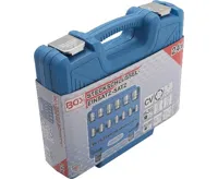 BGS Hlavice nástrčné šestihran, 1/4" 6,3 mm, 1/2" 12,5 mm, 23 dílů (1)