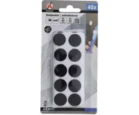 BGS Kolečka na suchý zip, samolepicí, černá, 40dílná (1)