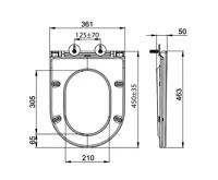 SAPHO AVIS WC sedátko, SLIM, Soft Close, Easy Take, bílá (3)