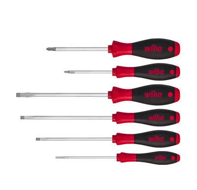 Wiha Sada šroubováků SoftFinish 3,5 x 75; 4,5 x 90; 5,5 x 100; 7,0 x 125; PZ1 x 80; PZ2 x 100
