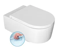 ISVEA SISTEMA A závěsná WC mísa, Rimless, 36x53,5cm, bílá