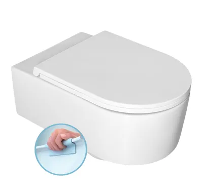 ISVEA SISTEMA A závěsná WC mísa, Rimless, 36x53,5cm, bílá