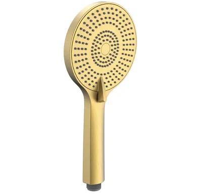 SAPHO Ruční masážní sprcha, 3 režimy sprchování, silikon trysky, průměr 120mm, ABS/zlato mat