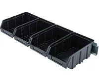 BGS Sada ukládacích boxů, se závěsnou kolejnicí, pro systém nástěnných skříněk, 4dílná (2)