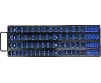 BGS Sada kolejnic pro nástrčné hlavice, s 80 klipy, pro hlavice 6,3 mm (1/4"), 10 mm (3/8"), (1)