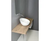 SAPHO DOME OBLIQUO keramické umyvadlo na desku vysoké, Ø 44,5cm, bílá (3)