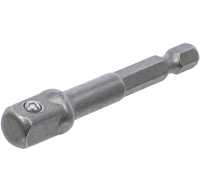 BGS Adaptér pro vrtačky, vnější šestihran 6,3 mm (1/4") / vnější čtyřhran 10 mm (3/8")