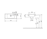 ISVEA Keramické umývátko 51x22cm, bílá (7)