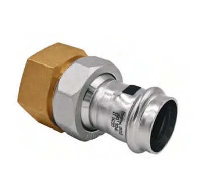 Nerezové lisovací šroubení 330 - 22 x 3/4" vnitřní závit - pro topení i pitnou vodu