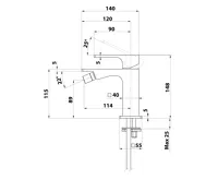 SAPHO FORATA stojánková bidetová baterie, chrom (2)