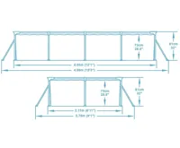Bestway Bazén Steel Pro 4 x 2,11 x 0,81 m - 56405 (1)