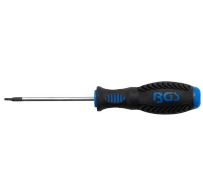 BGS Šroubovák, T-profil (pro Torx) s otvorem T8, Délka čepele 80 mm