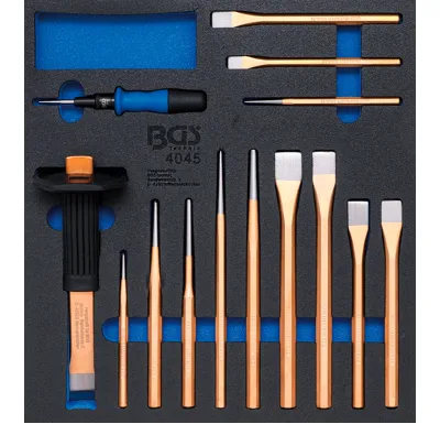 BGS Modul - sekáče, vyrážeče, důlčík, 15 dílů