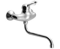 SAPHO KIRKÉ CRYSTAL nástěnná baterie, páčka krystal, chrom