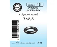 Hartman Sada č.  45: sada "O" kr. k plyn.karmě - 7x2.5 - 3x5022 Hartman Sada č.  45: sada "O" kr. k plyn.karmě - 7x2.5 - 3x5022