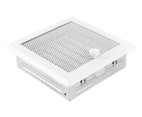 HS Flamingo Krbová mřížka 16x16 cm, bílá s žaluzií