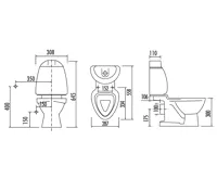 CREAVIT KID WC kombi dětské, zadní odpad, dekor (8)