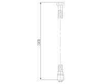 SAPHO SOFTFLEX plastová sprchová hadice, 150cm, metalická stříbrná/chrom (2)