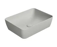 GSI SAND/NUBES keramické umyvadlo na desku 50x38cm, cenere mat GSI SAND/NUBES keramické umyvadlo na desku 50x38cm, cenere mat