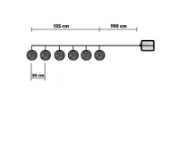Garden King Solární světelný LED řetěz, 6 luceren, teplá bílá SL-1013 (4)