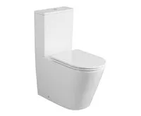 SAPHO AVIS WC kombi, Vortex Rimless, spodní/zadní odpad, bílá (1)