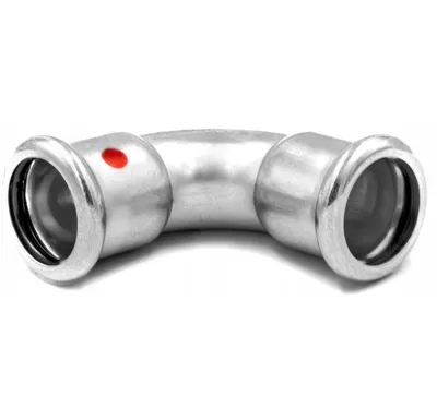 C-STEEL lisovací koleno FxF 90° - 35 vnitřní - vnitřní, uhlíková ocel