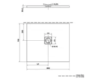 POLYSAN FLEXIA vanička z litého mramoru s možností úpravy rozměru, 80x70cm (2)