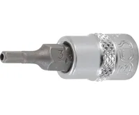 BGS Nástrčná hlavice, 6,3 mm (1/4&quot;), vnitřní šestihran s otvorem 3 mm