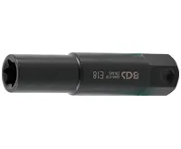 BGS Hlavice nástrčná úderová E-profil E 18 x 100 mm, 22 mm šestihran