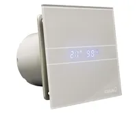 CATA ventilátor e100 GSTH sklo hygro časovač stříbrný CATA ventilátor e100 GSTH sklo hygro časovač stříbrný