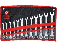 BGS Klíče očkoploché 8,0 - 19,0 mm, ráčnové, 12 dílů (3)