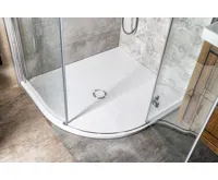 POLYSAN FLEXIA vanička z litého mramoru čtvrtkruh, s možností úpravy rozměru, 100x90cm, R550, pravá (3)