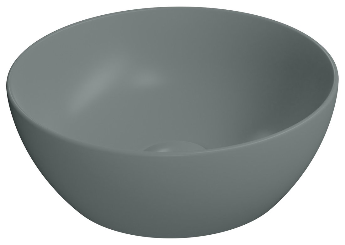 Gsi pura keramické umývátko na desku, průměr 32cm, agave mat