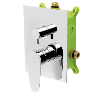 NOVASERVIS Podomítková baterie s boxem 2 vývody, SMART - BOX98051R,0