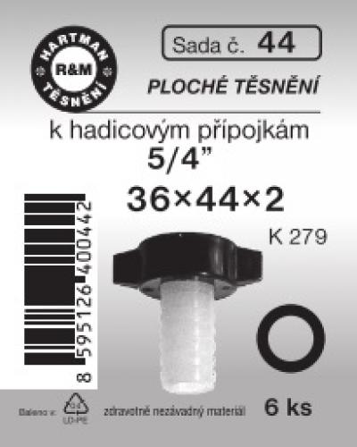 Hartman Sada č. 44: sada pryž.ěs.hadic.spoj. - 5/4" - 36x44x2 - 6x4458