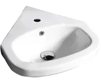 CREAVIT VITROYA keramické umyvadlo rohové 46x46cm, bílá