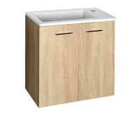 AQUALINE ZUNO 50 keramické umývátko nábytkové 50x25cm, bílá (4)