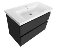 AQUALINE ALTAIR umyvadlová skříňka 86,5x60x45cm, černá mat (6)