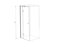 PROFI-RICH sprchové dveře  90x190 - chrom - sklo - čiré (2)