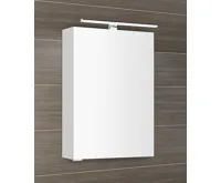 SAPHO MIRRÓ galerka s LED osvětlením, 50x70x16cm, levá/pravá, bílá (3)