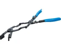 BGS Kleště na hadicové spony s dvojitým kloubem, zahnuté, 0-50 mm, 430 mm (1)