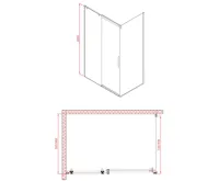 POLYSAN ALTIS boční stěna 800mm, čiré sklo (5)
