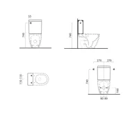 GSI PURA nádržka k WC kombi, bílá mat (2)