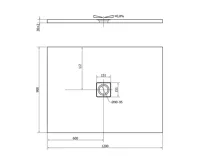 POLYSAN FLEXIA vanička z litého mramoru s možností úpravy rozměru, 120x90cm (6)
