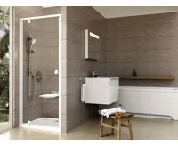 Ravak sprchové dveře PDOP1-90 bílá/bílá+transparent Ravak sprchové dveře PDOP1-90 bílá/bílá+transparent